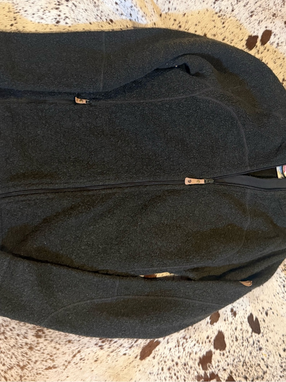 Fjallraven Charcoal Hooded Wool-Blend Zip Jacket - Picture 5 of 8